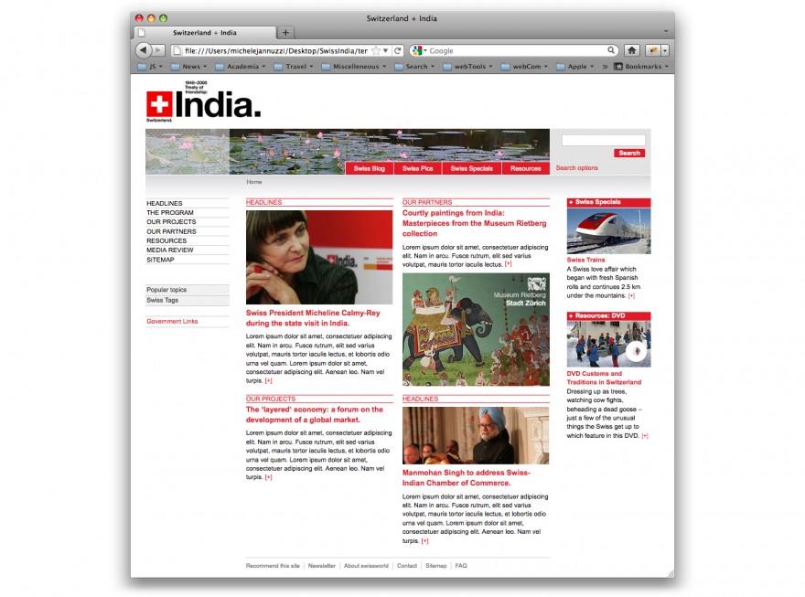 Switzerland + India